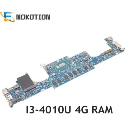 NOKOTION DOH40 MB 12310-1 RKNM5 CN-0F6GDH 0F6GDH F6GDH For DELL Inspiron 14 7437 laptop motherboard HD4400 SR16Q I3-4010U 4G RAM