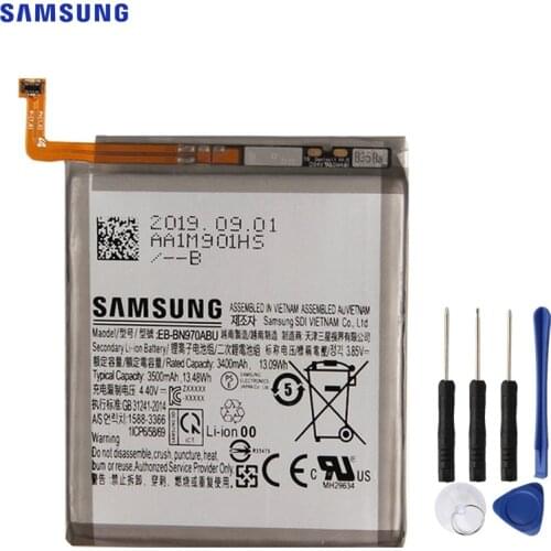 SAMSUNG Original Replacement Phone Battery EB-BN970ABU For Samsung GALAXY Note 10 Note X Note10 Authentic Phone Battery 3500mAh