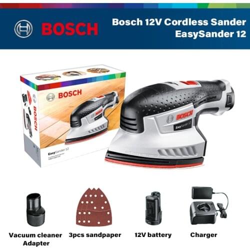 Bosch Cordless Multifunctional Sander Sander Automatic Adjustment 12V Lithium Electric Angle Grinder Polisher Household DIY Tool