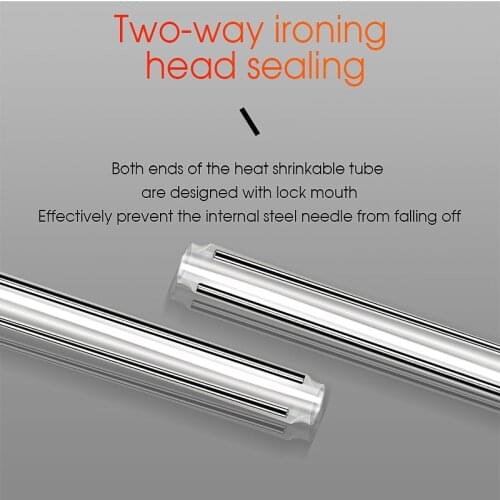 Double Needle Fiber Heat Shrinkable Tube 60mm FTTH Fiber Fusion Splice Protection Tube