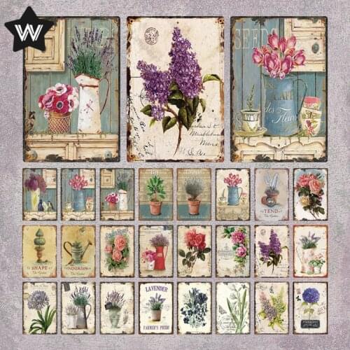 Life Flowers Vintage Beer Metal Plaque Sign Bar Home Wall Decor Signs Retro Metal Poster Tin Sign Man Cave Pub Club Plates Decor