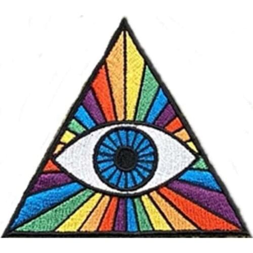 Illuminati Eye Embroidered Rigging Patch Patch Patch 9 × 10 Cm