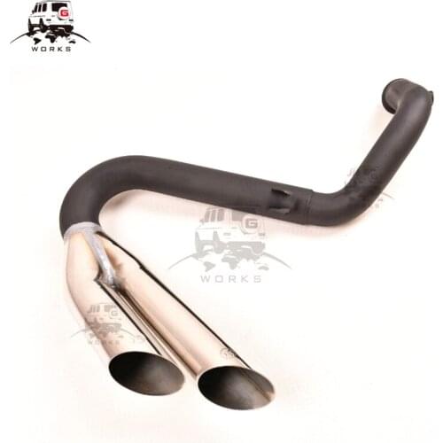 W463 350D exhaust pipes for MB G-class W463 350D 2017year exhaust pipes for 350D B-style muffler tips with silver pipe and B