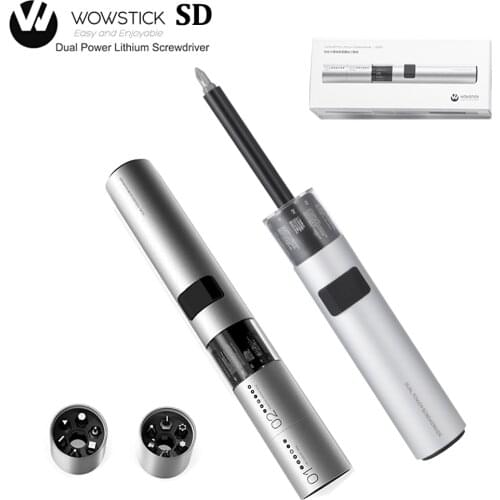 WOWSTICK SD Dual Power Screwdriver 36 Bits 3 LED Exquisite Lithium Battery Home electric Screwdriver Magnetic Suction