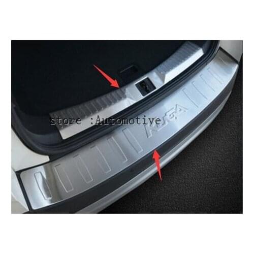 For Ford Escape Kuga 2013--2016 Rear Bumper Protector Deck Step Panel Trim Cover Trunk Boot Sill Plate Garnish