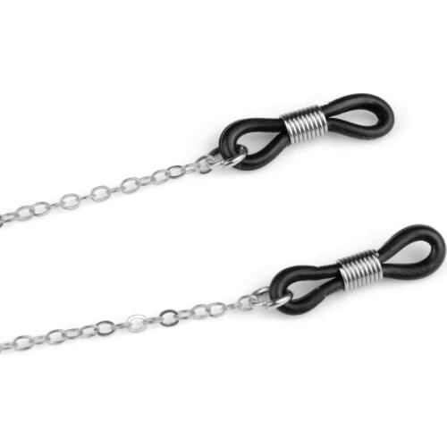 50pcs Ear Hook Eyeglasses Chain Glasses Retainer Ends Rope Sunglasses Spectacles Cord Holder Strap Retainer End Loop Connector