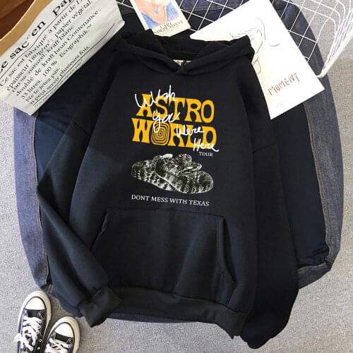 Travis Scott AstroWorld Wish You Were Here Womens Hoodies Fashion Letter Hoodie Streetwear Woman Pullover Hooded Sweatshirt Top