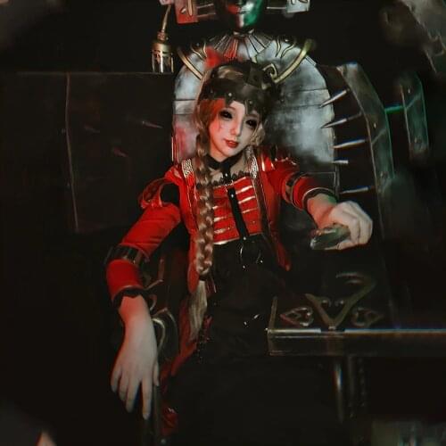 Anime Identity V Sculptor Regulators Red Dress Sexy Uniforms Cosplay Costume Halloween Party Suit Women Outfits Custom Made