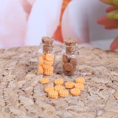 1:12 Dollhouse Doll House Mini Toys Small Cookies Miniature Kitchen Scene Toy Dessert Cookies Pretend Play Mini Accessories