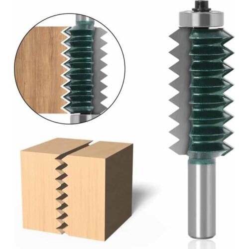 1PC 12mm Shank Woodworking Line Knife Bits Router Bit With Bearing Milling Cutter For Wood Tenon Woodwork Cone Milling Slotting