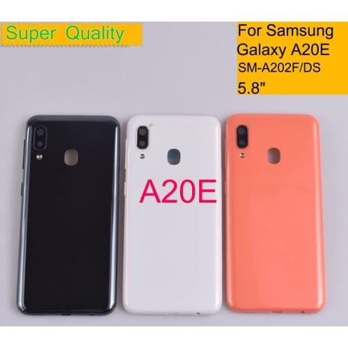 10Pcs/Lot For Samsung Galaxy A20E A202 SM-A202F/DS Housing Back Cover Case Rear Battery Door Chassis Housing Replacement