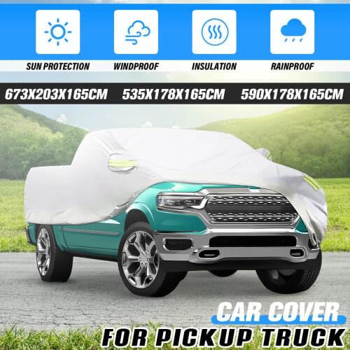 190T Universal For Pickup Truck Full Car Cover Waterproof Anti UV Sunshade Outdoor Anti Scratch Dustproof Cover For Jeep