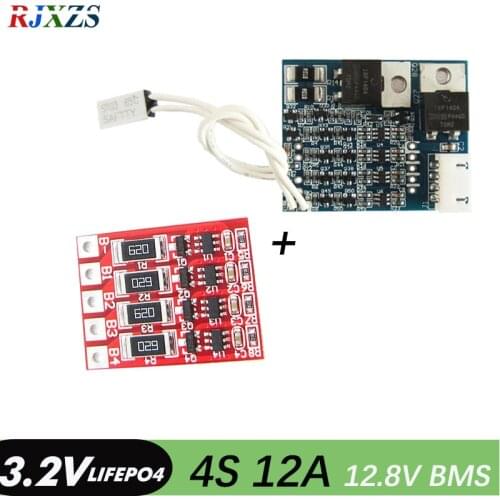 1LOT(1PCS 4S 12A lifepo4 BMS PCM + 1PCS 4S lifepo4 balancer) battery protection bms pcm for lifepo4