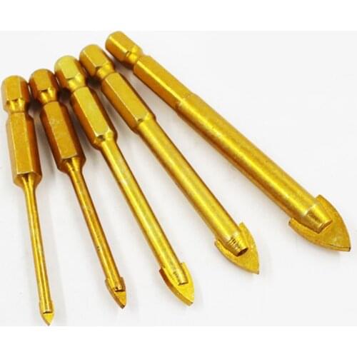 5pcs/set 3-10MM Alloy Steel Drill Set for Glass Tile Ceramic Mirror Porcelain Marble Hardware Accessories