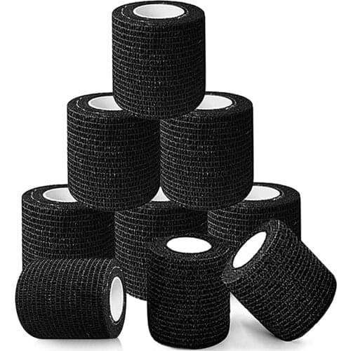 6PCS Tattoo Grip Bandage Cover Wraps 5cm Nonwoven Waterproof Self Adhesive Finger Wrist Protection for Handle Tattoo Accessories