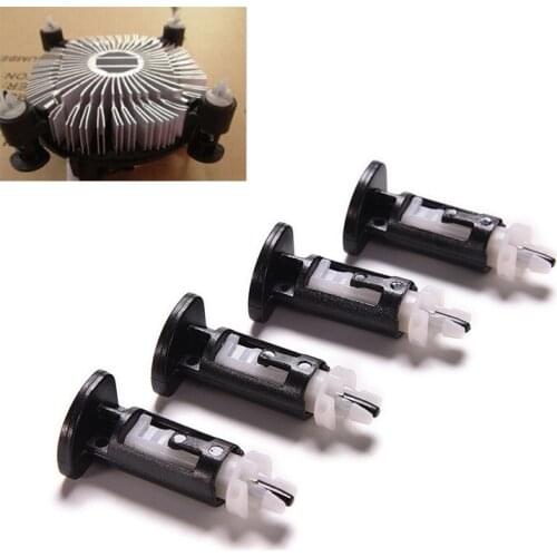 8PCS Hot LGA 775 CPU Heatsink Mount Pin Plastic Push Screw Cooler Cooling Fan Fastener for Intel Socket