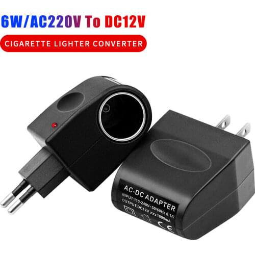 Universal Cigarette Lighter Adapter 220V AC To 12V DC Car Power Adapter Socket Converter Household Cigarette Lighter