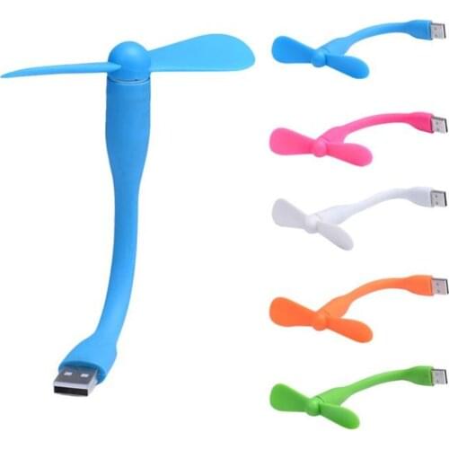 Promotion! Hot Sale Fashion Flexible USB Mini Fan Portable Detachable Cooling Fan For PC Power Bank USB Devices