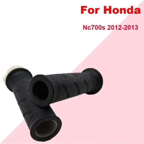 For Honda Nc700s 2012-2013 Motorcycle Refitting Accessories Anti Skid Handlebar Rubber Handle High Quality Aluminum, PVC black