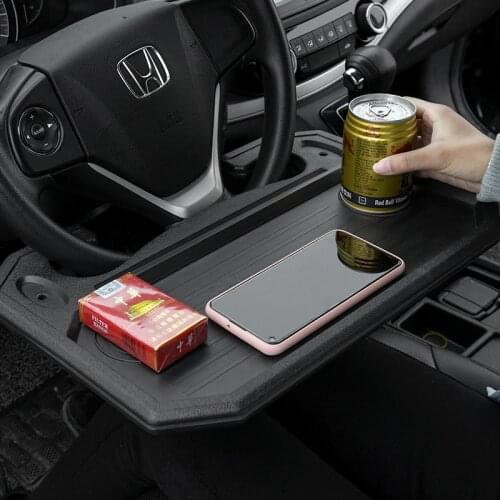 Car Notebook Desk Steering Wheel Tray Universal Car Laptop Stand Table Shelf Food Drink Holder Mounts Auto Interior Accessories