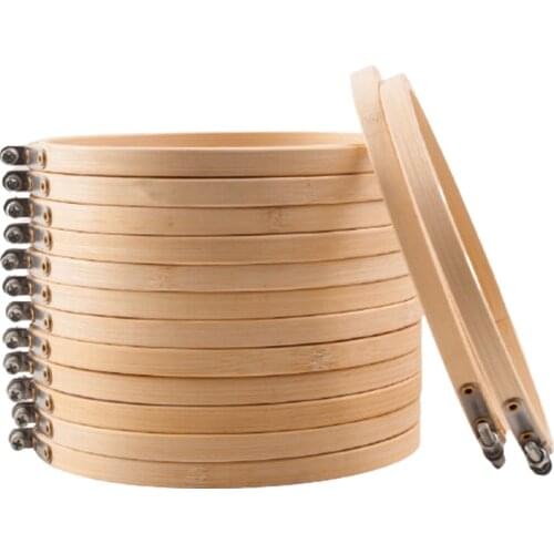 Bamboo circle embroidery stretch bamboo stretcher cross stitch embroidery diy wreath environmentally friendly solid wood