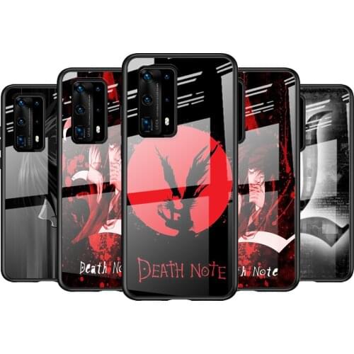 Tempered Glass Cover Anime Death Note For Huawei P40 P30 P20 P10 Pro Plus Lite 5G 2019 Shockproof Shell Phone Case