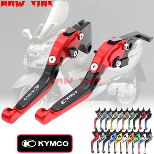 CNC Motorcycle Brakes Adjustable Foldable Extendable Clutch Brake Lever Set Fit For KYMCO DOWNTOWN 125/200/300/350