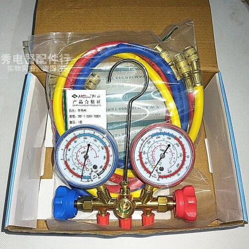 R22r134 liquid refrigerant double gauge 536h air conditioner pressure gauge household automobile air conditioner fluorine meter