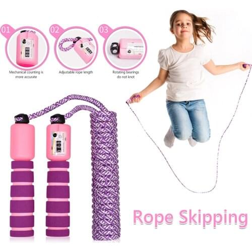 Children Jump Rope Skipping Rope with Counter Adults 3m Adjustable Jumping Ropes Sports Fitness Equipment for Sports Exercise