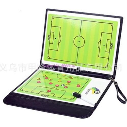 By dhl 50pcs new Coaching Board Foldable Football Tactic Board Magnetic Soccer Tactical Plate Book Set with Pen Clipboard