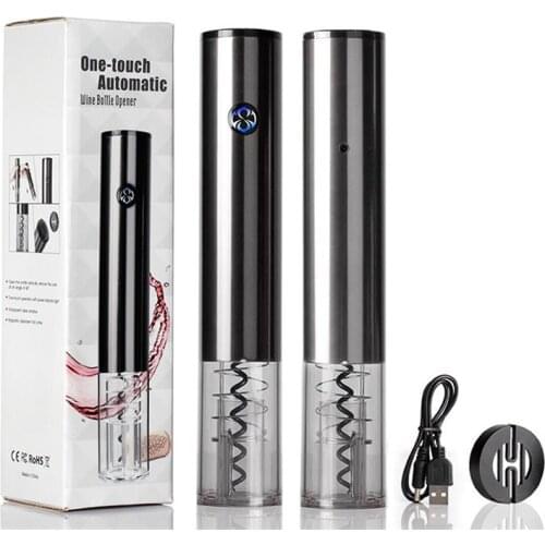 Electric Wine Opener Rechargeable Automatic Corkscrew Creative Wine Bottle Opener With USB Charging Cable Suit For Home Use