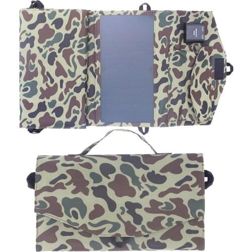 Fovigour 40W folding waterproof solar panel portable solar charger with dual 5V USB port and 18V DC output for mobile notebook