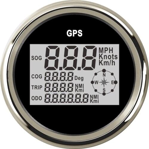 85mm Digital GPS Speedometer For Boat Car Odometer 0-999 knots km/h mph 12V/24V With Backlight Yacht Vessel Motorcycle