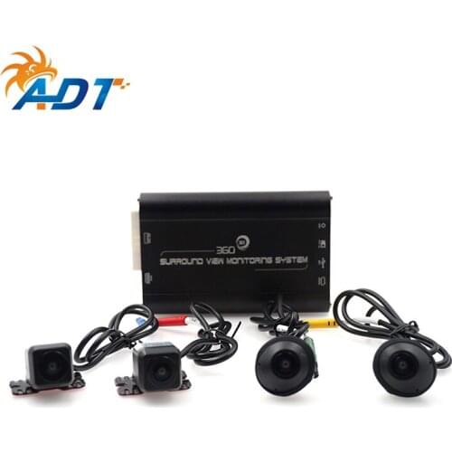 360 degree motion sensor security camera SVM 3D 4-CH DVR Recorder for vehicles and motorcycles