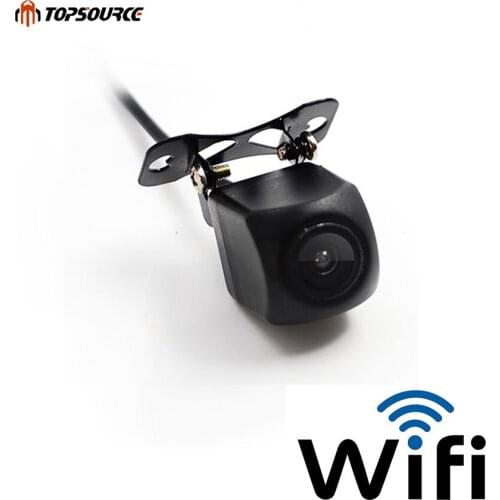 TOPSOURCE Rear View Camera Mini Wifi Waterproof Night Vision Car Backup Reverse Camera Rear For IOS and Android Monitor Parking