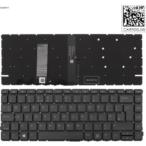 UK New Keyboard for HP EliteBook 440 g8 Laptop 57CH0178-L 002L20A26LHE02 with Backlit NO Pointer NO Frame