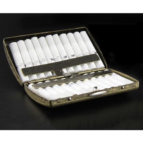5 Pattern Retro Design Mental Box For 22pcs 45mm 47mm Length Cigarette For IQOS For LIL Cigarette Holder Storage Box
