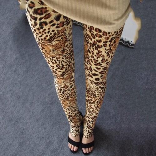 Fashion Sexy Leopard Print Leggings Women Slim High Waist Elastic Legging Women Fitness Legging Push Up Pants