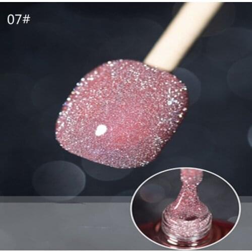 New nail art Bengdi broken diamond glue reinforced white nail glue nail polish popular color flashing glue phototherapy glue