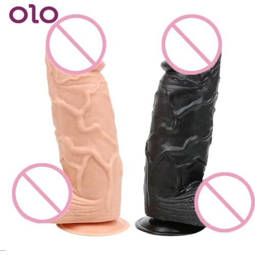 OLO Silicone Huge Big Dildos Suction Cup Artificial Penis Female Masturbator Realistic Dildo Sex Shop Sex Toys for Women