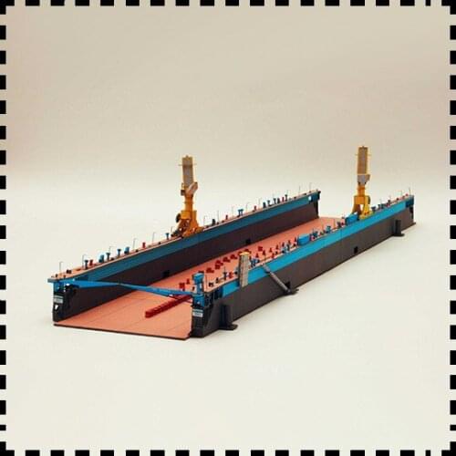 1:400 Scale Ostrow II Poland Floating Dock DIY Handcraft Paper Model Kit Handmade Toy Puzzles