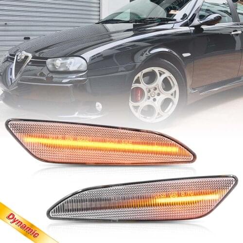 Sequential Led Side Marker Blinker Light For Alfa Romeo 156 147 Fiat Tipo Egea Lancia Delta Amber Turn Signal Indicator Lamps