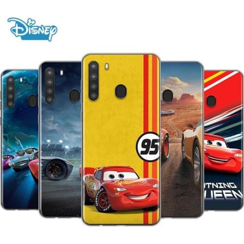 Cars Lightning McQueen For Samsung A90 A80 A70 A70S A60 A50 A40S A30 A20 A10S A10E A10 A2 Core Transparent Phone Case