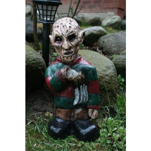 Garden Gnomes Halloween Figurines Miniature Resin Garden Decoration Ornaments Lawn Decor Accessories