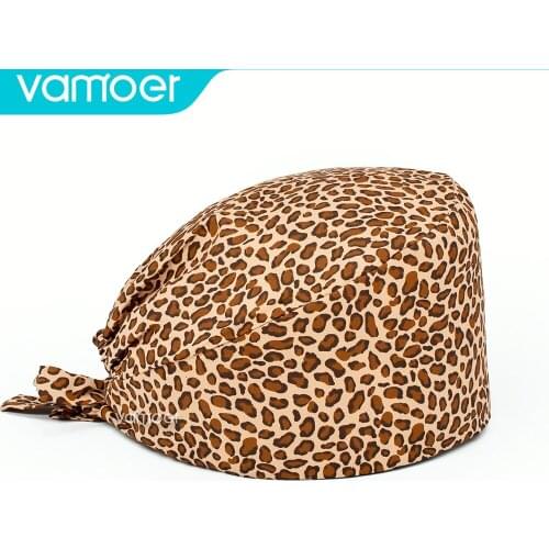 Nurse caps paper Scrub Nurse Hat Surgicals Cap Floral Bouffant Cap Fashion Multicolor Nurse Scrub Cap Adjustable Bandage Turban