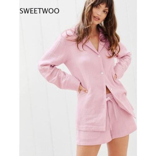 Женские пижамы с шортами SWEETWOO China At AliExpress