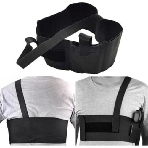 Tactical Armpit Band Pistol Holster Universal Abdominal Waist Chest Holster Adjustable Handgun Pouches Concealed Gun Holster