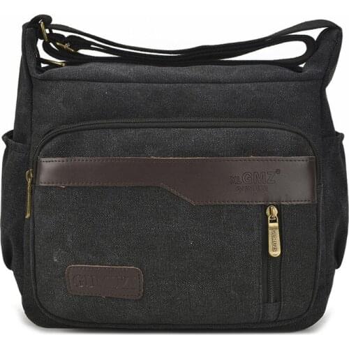 Tilorraine 2021 mens leisure one shoulder messenger bag canvas bag retro mens bag large capacity travel crossbody bag