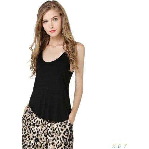 Lastest Fashion Colors Womens Summer Trendy Loose Sleeveless V-Neck Vest Tank Tops Tee Shirt Women Clothing Fashion Lady