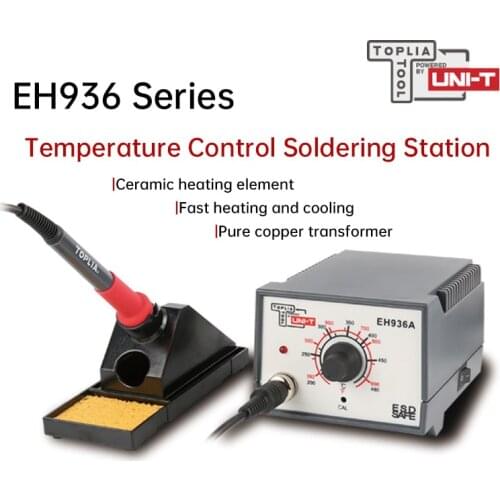 UNI-T Soldering Station EH936A/EH936B Pure Copper Transformer Ceramic Heating Core Temperature Control Welding Rework Station